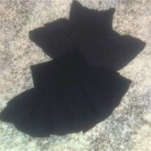 black Shein skirts size m
